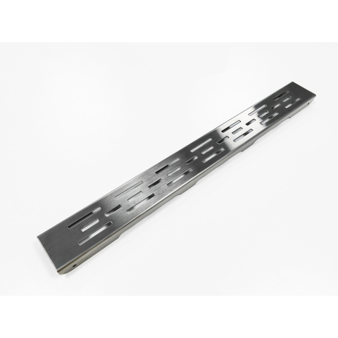 Fortifura Galeria douchegoot - 70cm - met rooster - met vloerflens - PVD - geborsteld gunmetal (antraciet) SW767435