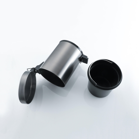Fortifura Calvi pedaalemmer - 5 liter - rond - PVD - geborsteld gunmetal (antraciet) SW1111580
