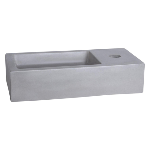 Differnz Ravo Lavabo lave-mains Béton gris clair 38.5 x 18.5 x 9 cm SW705418