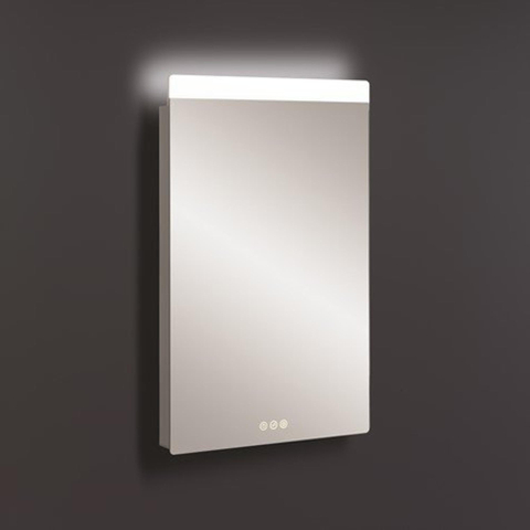Crosswater Glide II Spiegel - 50x3.5x80cm - dimbaar - LED - aluminium (zilver) SW487227