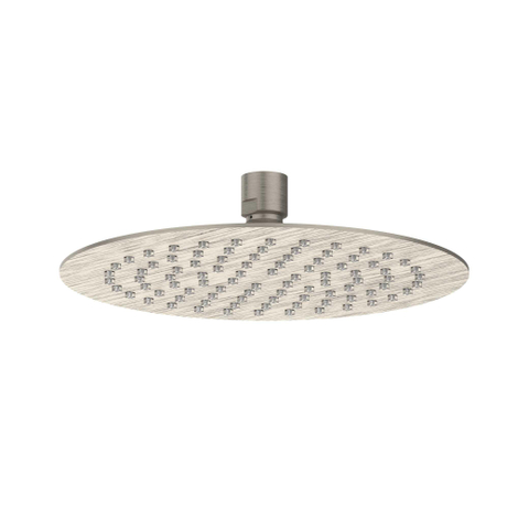 IVY Pact Ensemble de douche de pluie - encastré - symmetry - inverseur arrêt 2 voies - bras de plafond 15 cm - douche de tête slim 20 cm - support avec sortie - flexible de douche 150 cm - douchette barre - Nickel brossé PVD SW1035940