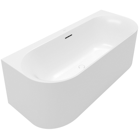 Villeroy & Boch Loop & Friends half - vrijstaand bad - 180x80cm Acryl - Stone White (mat wit) SW762356
