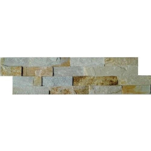 Kerabo wandtegel - 15x60cm - 15mm - Rechthoek - Natuursteen look - Beige SW88530