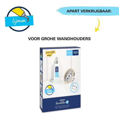 GROHE Vitalio Get Stick Set de douchette à main - 1 jet - barre - avec support - flexible lisse - 150cm - chrome 4357681