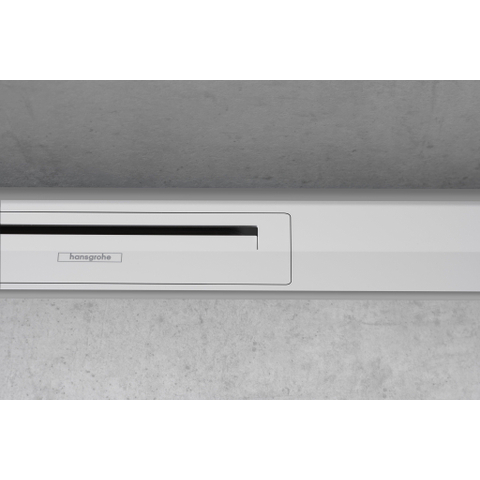 Hansgrohe RainDrain Flex Douchegoot - 100cm - inkortbaar - wandmontage - mat wit SW1590392