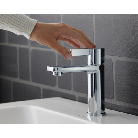Duravit D-neo Eengreeps wastafelmengkraan M - freshstart - hoogglans chroom SW640509
