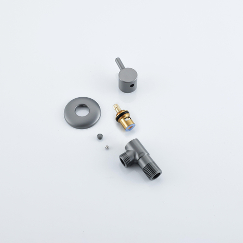 Fortifura Calvi stopkraan G1/2 - PVD - geborsteld gunmetal (antraciet) SW1182545