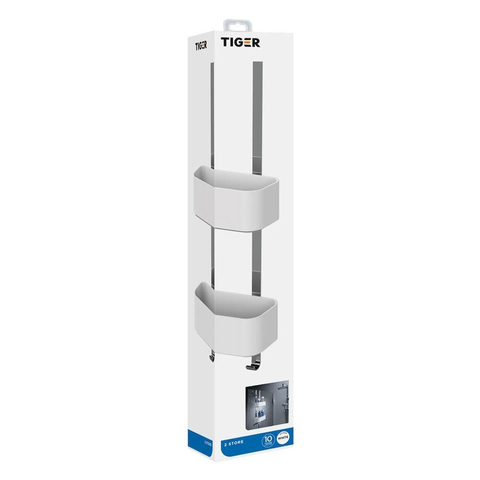 Tiger 2 Store Étagère de douche suspendue 25cm Blanc SW544569