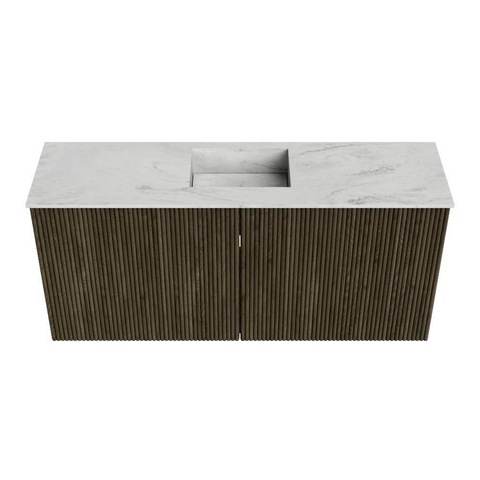 Mondiaz JOYA-DLUX 90cm toiletmeubel - kleur Shadow - Wastafel FAYE positie Midden Zonder kraangat kleur Opalo. SW1422906
