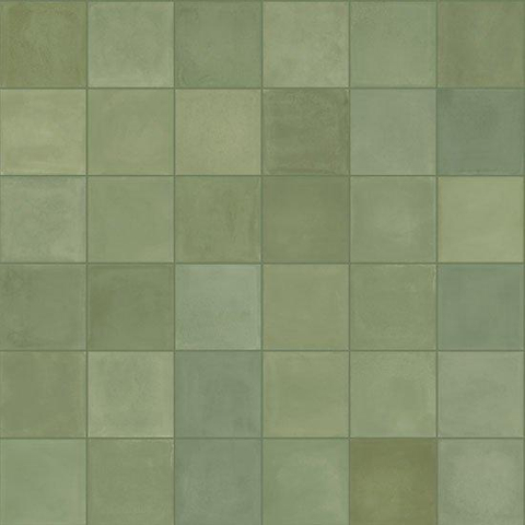 SAMPLE Ceralto Profilo Design Vloer- en wandtegel 10x10cm 10mm R9 porcellanato Verde SW915208