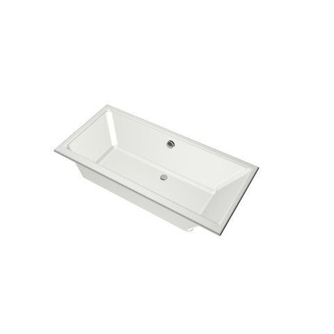 Xenz Kristal Baignoire - 160x75x48 - bonde centrale - acrylique - blanc mat SW378406