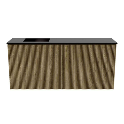 Mondiaz JOYA 90cm meuble de salle de bains - couleur Dusk - Vasque FAYE position Gauche 1 trou de robinet couleur Urban. SW1421668