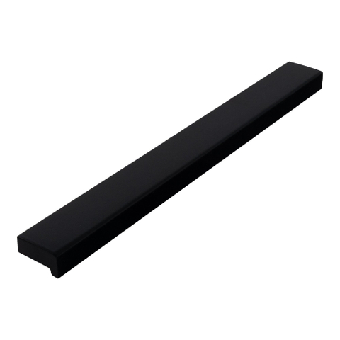 BRAUER Poignée de meuble en applique - 12,8 cm - modèle A - matériau inox - noir mat SW1203259