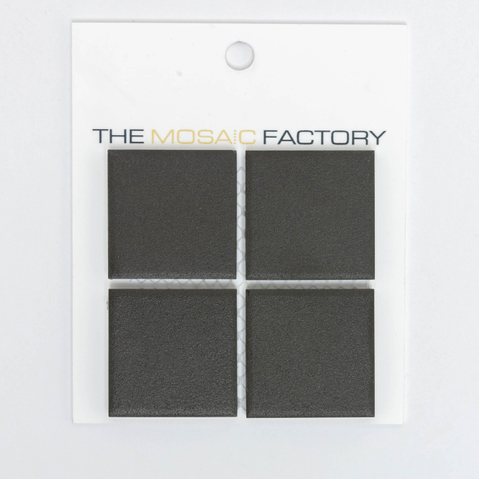 ÉCHANTILLON The Mosaic Factory London carreau de mosaïque 4.8x4.8x0.6cm pour sol pour intérieur et extérieur carré Céramique Noir SW862042