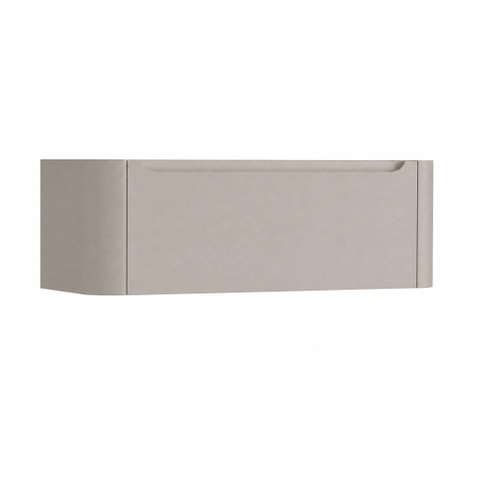 H&R badmeubelen Juice Meuble sous vasque - 120x45x40cm - angles arrondis - 1 tiroir - poignée intégrée - beige mat SW867498
