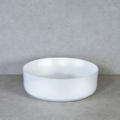 H&R Badmeubelen Note waskom - 37x12cm - opbouw - keramiek - wit mat SW369755