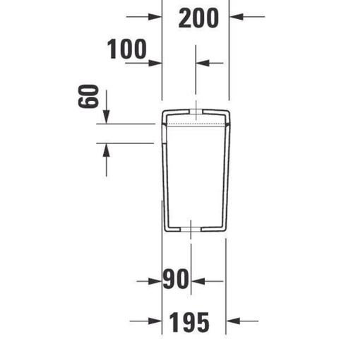 Duravit Starck 3 Reservoir - 470x370x200mm - dualflush inc/binnenw - wit 0290476