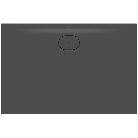 Villeroy & Boch Ecora douchebak - 120x80x3.5cm - afvoer lange zijde - anthracite (antraciet) SW1558972