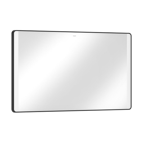 Hansgrohe Xarita Lite Q Spiegel - 120x70cm - led verlichting - Verticaal - wandschakelaar - mat zwart SW1165033