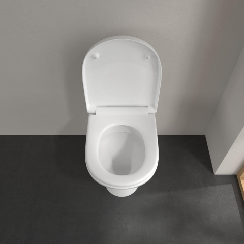 Villeroy & Boch O.novo closet staand BtW - met spoelrand - diepspoel PK CeramicPlus - White Alpine (glans wit) 0124165
