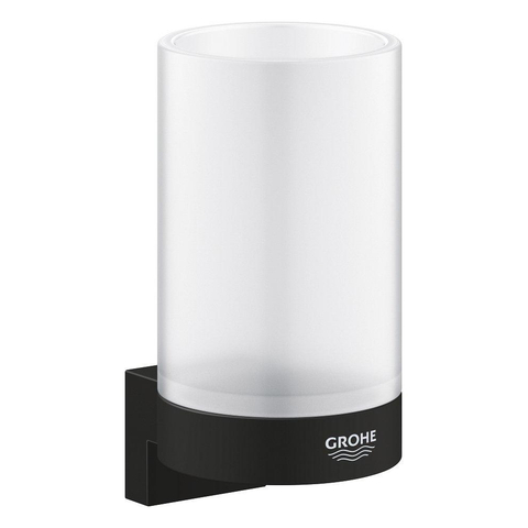Grohe Selection Wandhouder - voor zeepdispenser/zeepchaal/glas - phantom black (zwart) SW901523