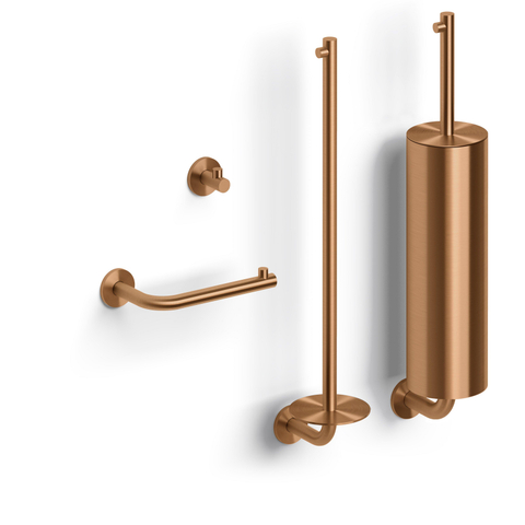 Clou Kaldur set d'accessoires WC bronze brossé PVD SW1242506