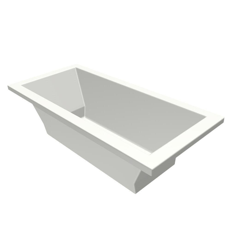 Xenz Society Baignoire duo - 175x80x53 - bonde centrale - acrylique - blanc mat SW103087