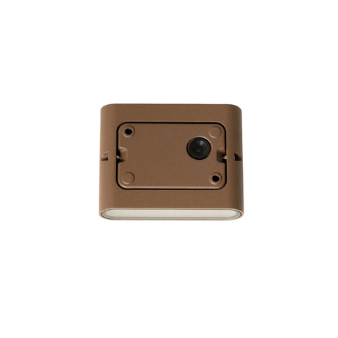 QAZQA Batt wandlamp - 11.5x9x3cm - incl. LED - IP65 - mat roestbruin (koper) SW1187247