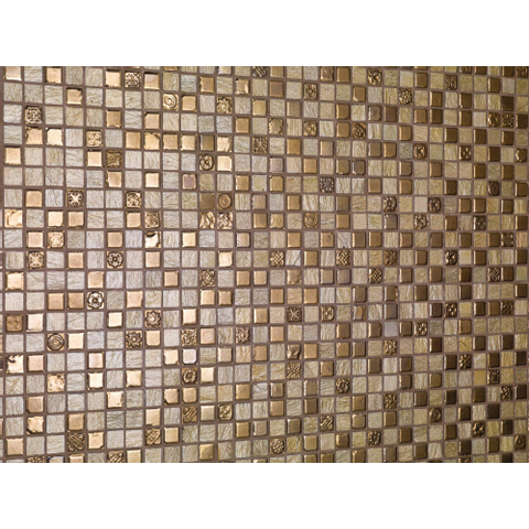 Ceralto Corvello Mini Mozaïektegel - 30x30cm - 8mm - Beige mat/glans SW798677