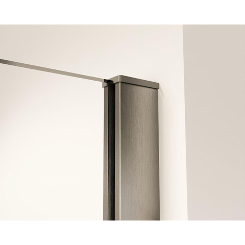 Fortifura Galeria Douche à l'italienne - 160x200cm - verre clair - Gunmetal SW876764
