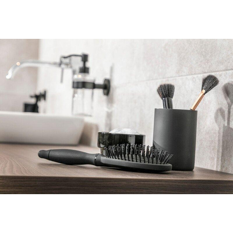 Plieger Vigo distributeur de savon en verre avec support noir SW225394