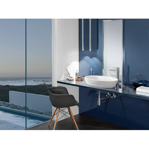 Villeroy & Boch Artis opzetwastafel ovaal - 61x41x12.5cm - zonder kraangat - zonder overloop - zonder plug - White Alpine (glans wit) 1025294