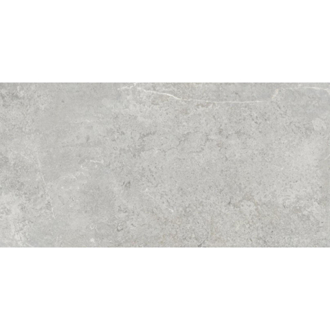Baldocer Ceramica Zermatt wand- en vloertegel - 60x120cm - 9.5mm - Rechthoek - gerectificeerd - Marmerlook - Grijs Mat SW679809