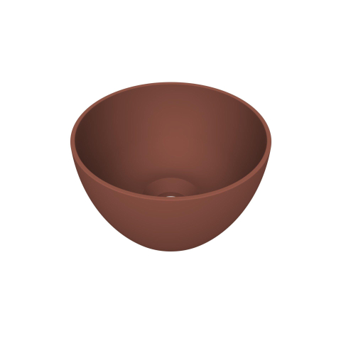 Arcqua Olivia Waskom - 22x22cm - rond - opbouw - mat terracotta OUTLETSTORE STORE43827