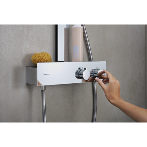 Hansgrohe RainFinity Showerpipe - 360 - 1jet - met showertablet - 350 - hoogglans chroom SW918118