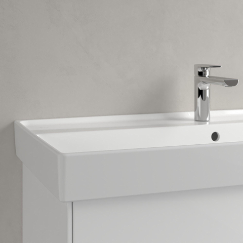 Villeroy & Boch Collaro meubelwastafel - 100x47cm - met overloop - 1 kraangat - White Alpine (glans wit) SW358337