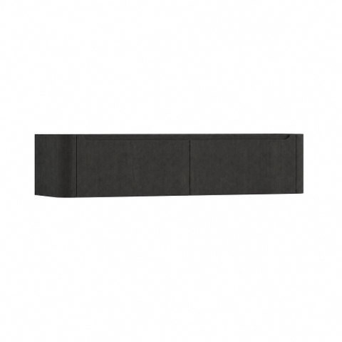 H&R Badmeubelen Juice Wastafelonderkast - 180x45x40cm - afgeronde hoeken - 2 lades - geïntegreerde greep - basalt SW1259540