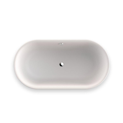 Plieger Kansas Baignoire autoportante - 155x80x60cm - avec arrivée d'eau - avec garniture de vidage et de trop-plein - avec pieds - acrylique - blanc mat SW1027249