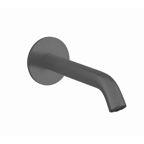 Crosswater 3ONE6 Baduitloop inbouw - uitloop 15cm - wand - slate gunmetal (antraciet) SW928106