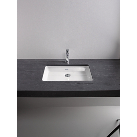Duravit 2nd floor Onderbouwwastafel - zonder kraanvlak - 55.5x38cm - glans wit 0290371