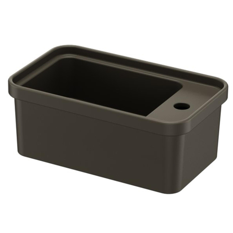 QeramiQ Élan Fontein - 45x27cm - 1 kraangat - keramiek - handdoekbeugel - mat caffé (bruin) SW1477236