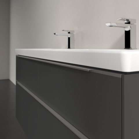 Villeroy & Boch Subway 3.0 wastafelonderkast - 127.2x57.9cm - 4 lades - Graphite (grijs) SW641559