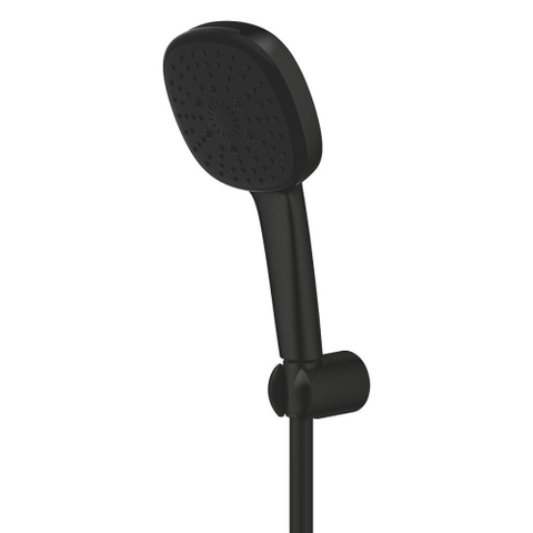 Grohe TEMPESTA CUBE Badset - met handdouche - 3 straalsoorten - inclusief handdouchehouder en doucheslang 150cm - matte black (mat zwart) SW1185476