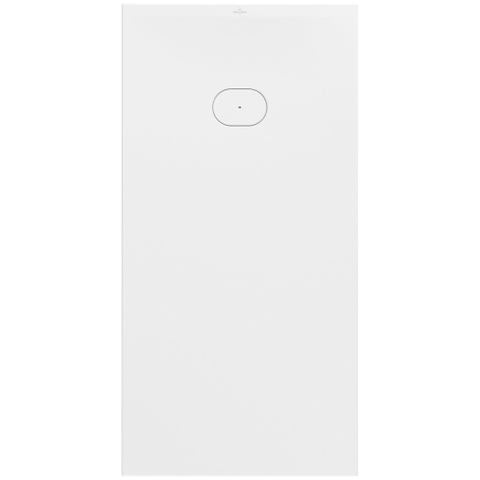 Villeroy & Boch Ecora douchebak - 160x80x4.5cm - afvoer korte zijde - white alpine (wit) SW1558923