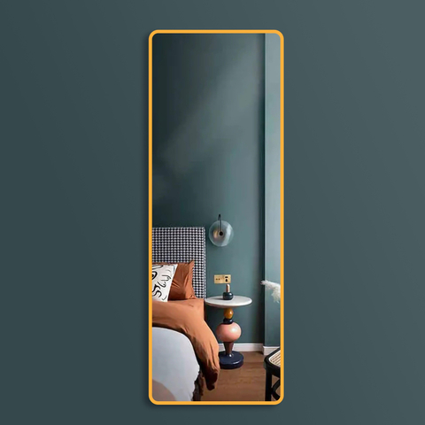 Saniclass Retro Line miroir – rectangle – 50 x 140 cm – Or mat SW643422