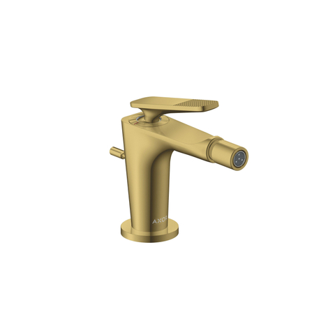 Hansgrohe Axor Citterio C 1-gats bidetkraan m. pop-up trekwaste m. cubic cutvoorsprong 11.3cm - polished gold optic SW1152141