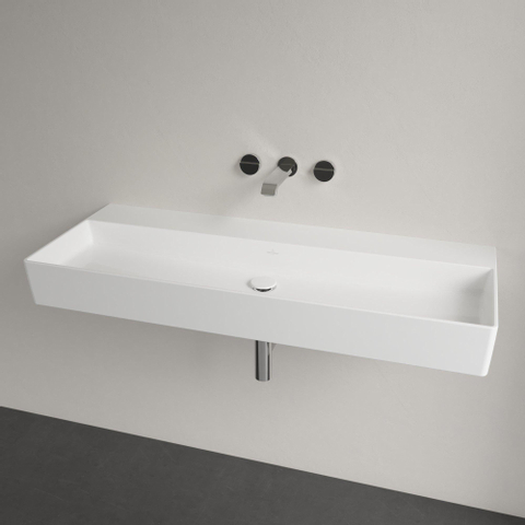 Villeroy & Boch memento 2.0 wastafel - 120x47cm - zonder kraangat - zonder overloop - White Alpine (glans wit) SW479738