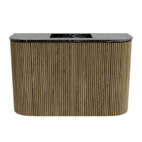 Mondiaz JOYA-DLUX Meuble de salle de bains 63,2cm - arrondis gauche et droite couleur Dusk - Vasque FAYE position Milieu Sans trou de robinet couleur Lava SW1423282