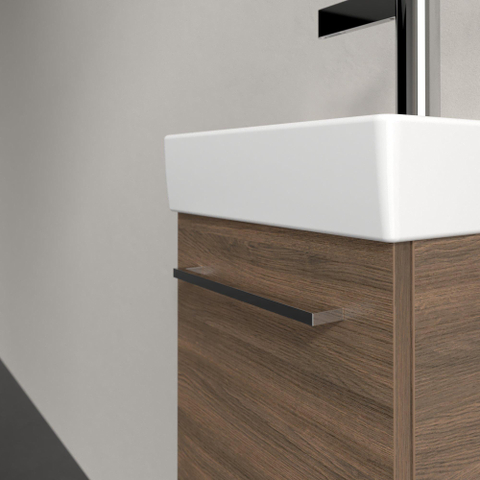 Villeroy & Boch Avento meuble bas pour lavabo - 1 porte 34x51,4x20,2cm - charnières à gauche chêne arizona SW448533