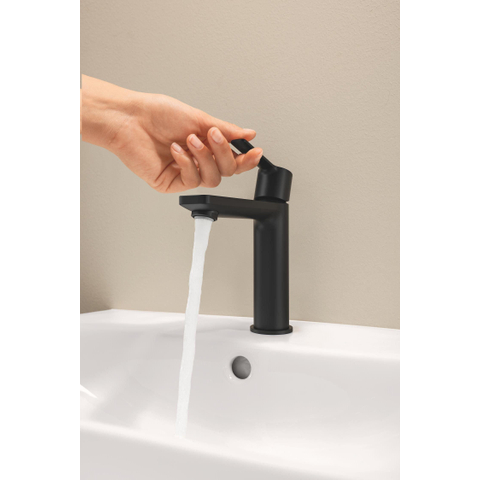 GROHE Lineare New wastafelkraan - s-size - met waste - mat zwart SW1477568
